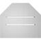 Ekena Millwork Octagonal Top Surface Mount PVC Gable Vent w/ 2"W x 2"P Brickmould Sill Frame, 14"W x 12"H GVPOT14X1203SF - alternate 5
